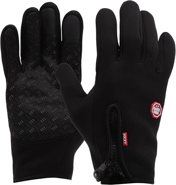Winter Cycling Gloves Windproof Touchscreen Thermal Gloves Windproof Warm Bicycle Gloves 1 Pair