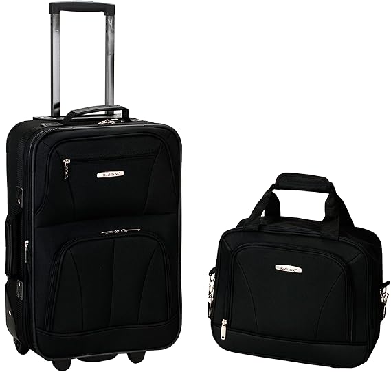 Rockland Fashionable Softside Luggage Set