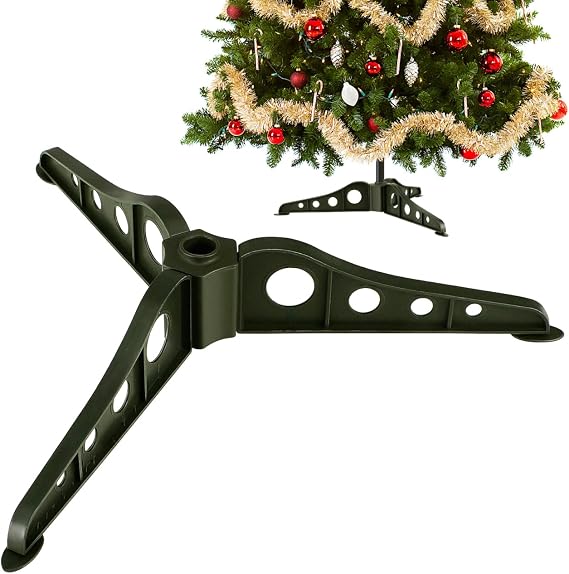 Didiseaon Christmas Tree Stand for 5Ft Artificial Tree with Foldable Base and Detachable Plastic Legs for Easy Storage and Stable Holiday Decoration