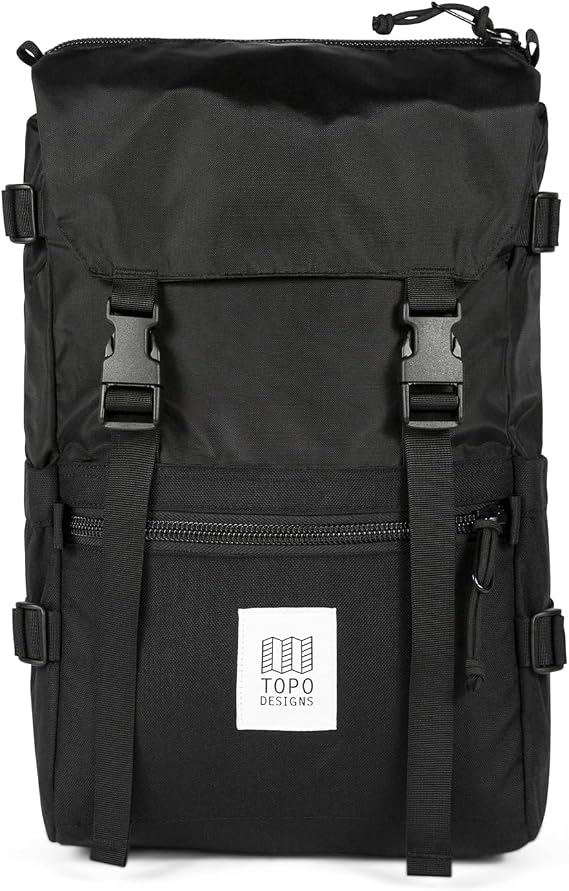 Topo Designs Rover Pack Classic Backpack, 1000D Nylon (Black/Black)