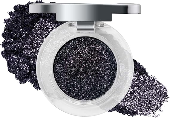 Shimmer Black Glitter Eyeshadow Palette, Sparkle Chameleon Cream Eye Shadow
