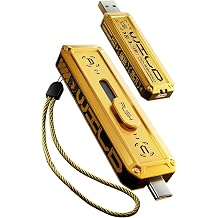 MOVE SPEED USB stick 128GB, 1,000MB/s read/write speed, USB 3.2 Gen2 + Type-C interface, external SSD, portable SSD with 3-stage slide design, compatible with iPhone 17/16/15 series