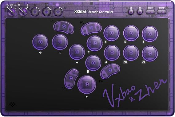 8BitDo オールボタン アーケードコントローラー（Switch & Windows対応）–