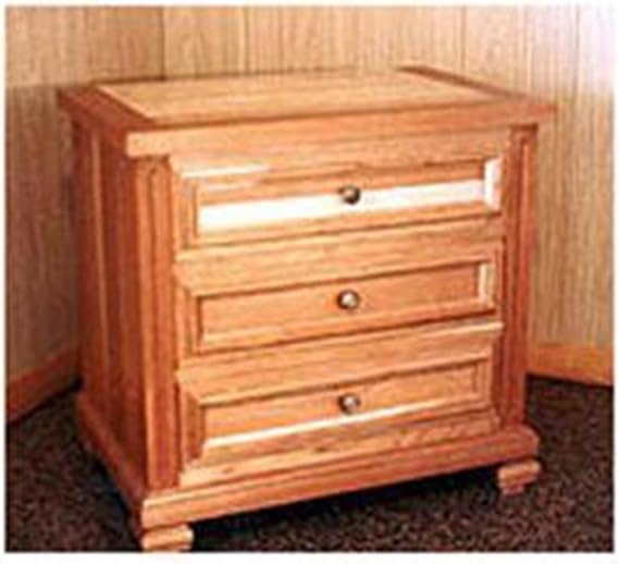 WOODCRAFT Project Paper Plan to Build Night Stand - Material Not Included