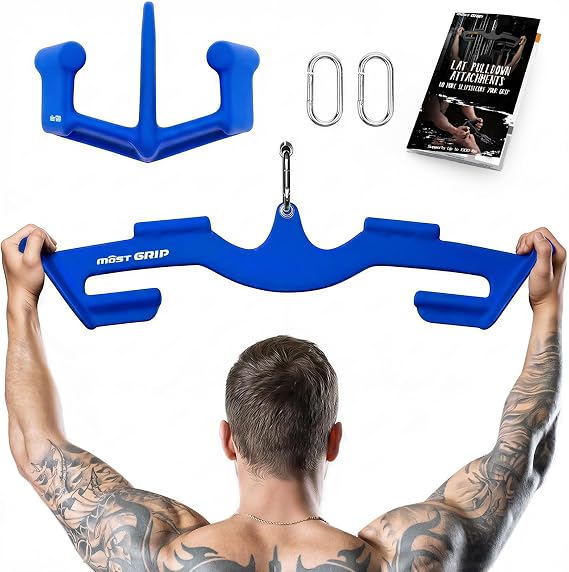 2-PCS Set LAT Pulldown Attachments for Back Training