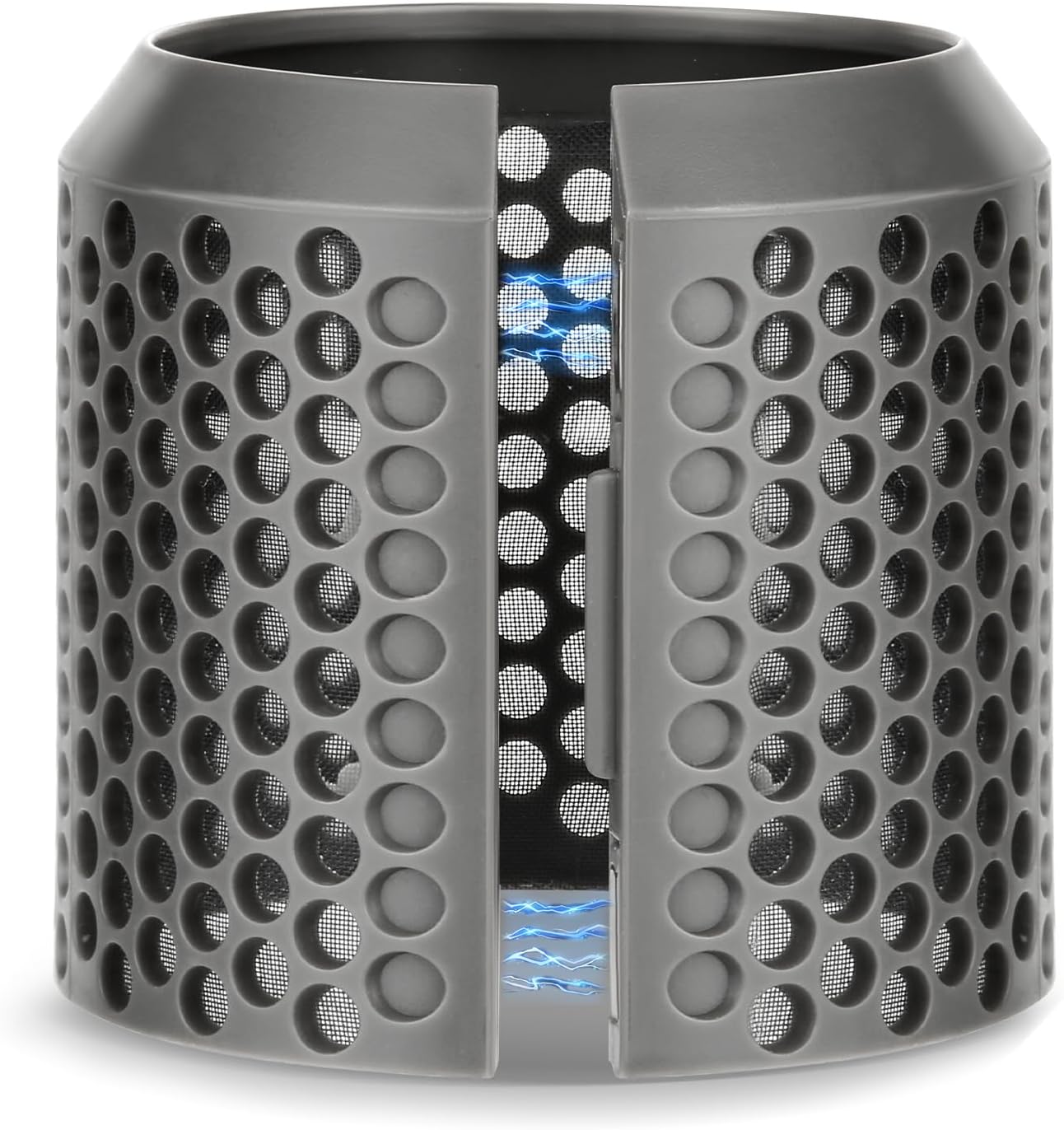 Outer Filter Cover Replacement Compatible with Dyson Airwrap Hair Styler HS01 HS05 Models, Strainer Magnetic Cage Curling Iron Mesh Parts, Gray
