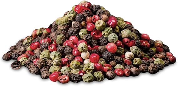 4 Colour Mixed Whole Peppercorns Dried (Black | White | Pink | Green) 50g-1.9kg by Spice Zone® (25 Grams)