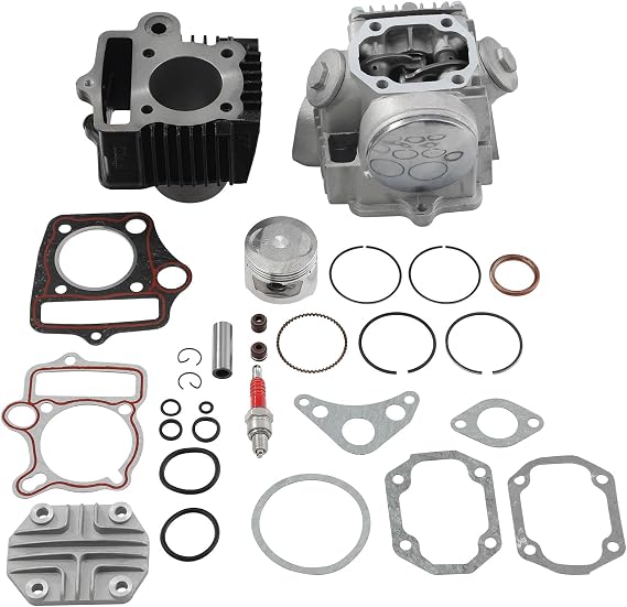 SLMOTO 70CC Cylinder Head Piston Gasket Rebuild Engine Kit Fit for Honda CL70 CRF70F CT70 S65 SL70 XL70 Honda S65 1969