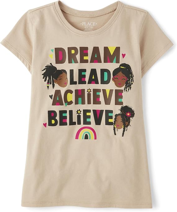 The Children's Place Girls' Short Sleeve Graphic T-Shirt