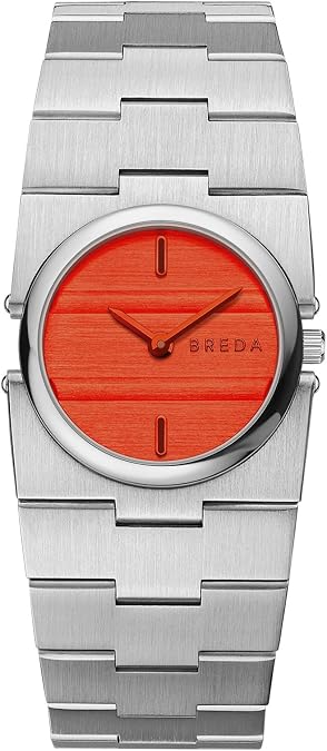 Breda 'Sync' Silver and Metal Bracelet Watch, 25MM