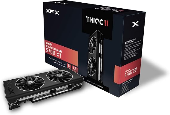 XFX RX 5700 Xt Thicc II 8GB GDDR6 1905MHz 3xDP HDMI PCI Express 4.0 Graphics Card Rx-57XT8DFD6
