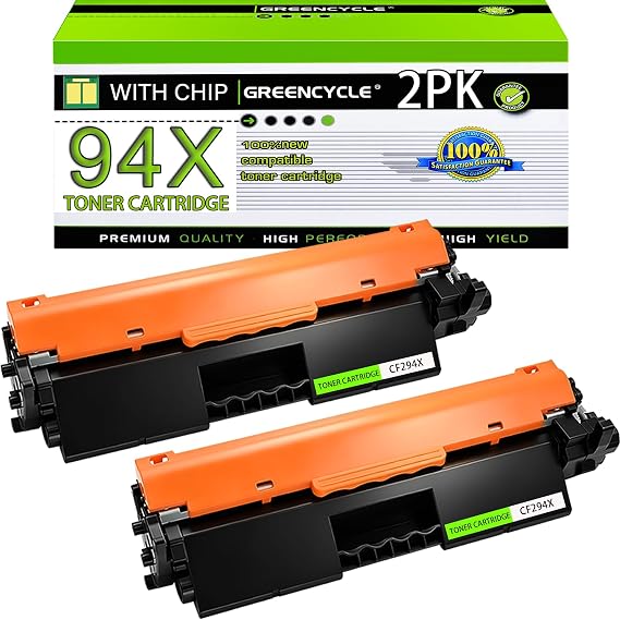 greencycle 94X CF294X Compatible Toner Cartridge Replacement for HP M118 | Works for Laser Jet Pro M118dw MFP M148fdw M148dw M149fdw Printer Compatible for HP 94X Black High Yield Toner Cartridge(2PK)
