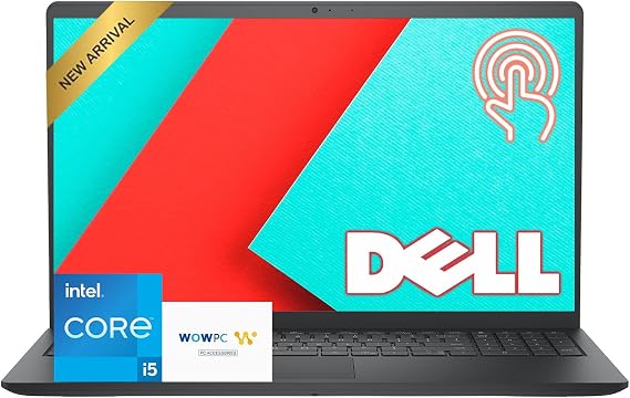 Dell 15.6 Touchscreen Business Laptop | Intel 10-Core i5(Beat i7-1250U) | 8GB DDR5 | 256GB SSD | AI Copilot | Wi-Fi 6 | Windows 11 | for Work & Study