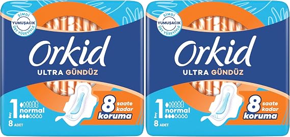 Orkid Ultra Extra Normal (Boy 1) 8 Adet Hijyenik Ped 2li paket