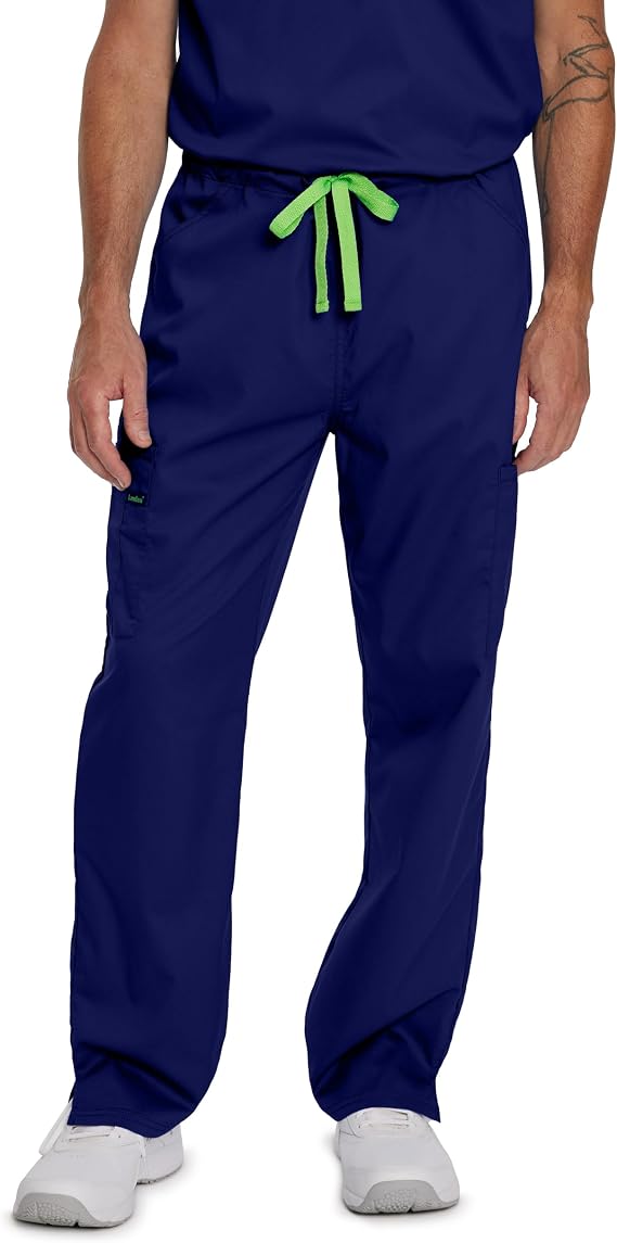 Landau Proflex Unisex Tailored Fit Comfort Stretch 6-Pkt Cargo Scrub Pants 2104 True Navy TSM