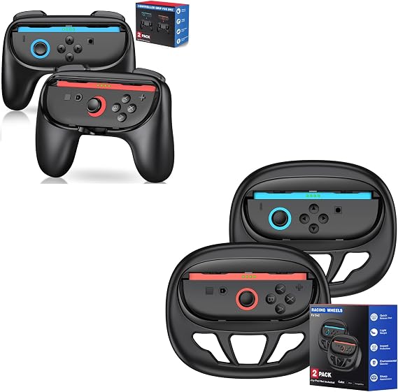 Switch 2 Grips + Switch 2 Steering Wheel