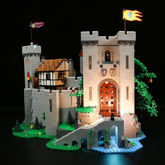 Light Kit for Lego Lion Knights Castle 10305 (Lego Set not included) (Classic)