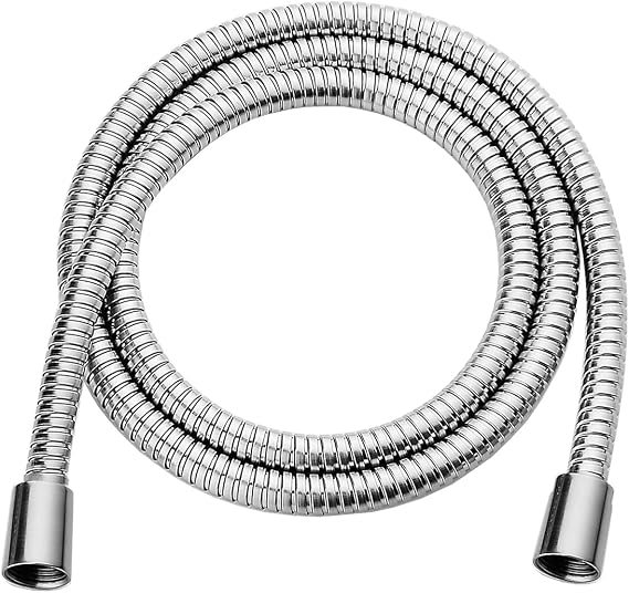BRIGHT SHOWERS Shower Hose For Hand Held Shower Heads, 69 Inches Cord Extra Long Stainless Steel Hand Shower Hose, Ultra-Flexible Replacement Part with Brass Insert, Polished Chrome