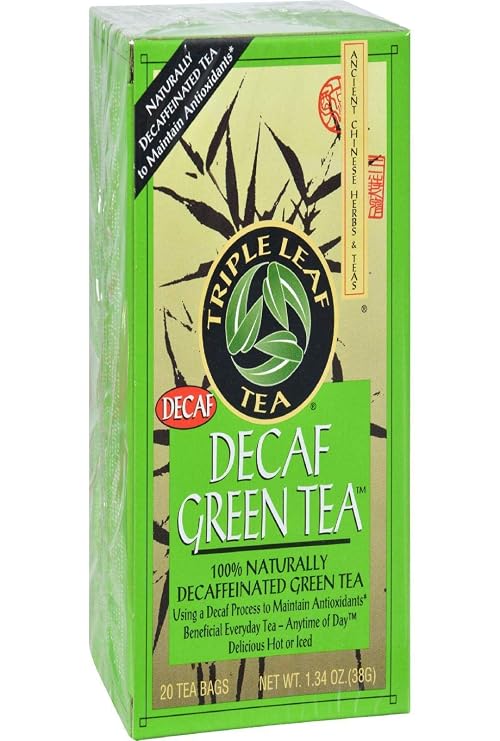 TRIPLE LEAF Decaf Green Tea, 20 CT