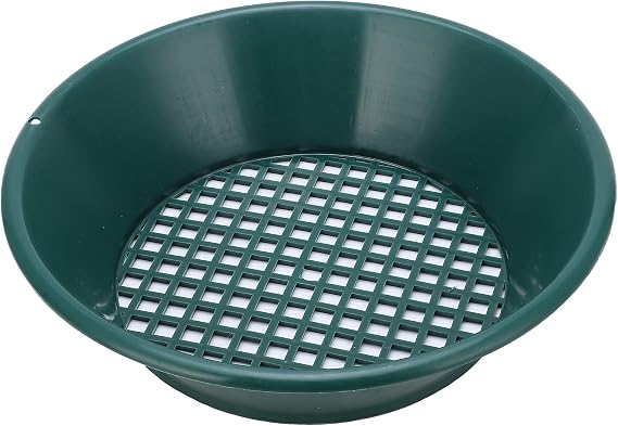 Gold Classifier Prospecting Pan, 350mm Mesh Sieve Sifting Pan Manual Gold Washing Tool Accessory for Panning Mining