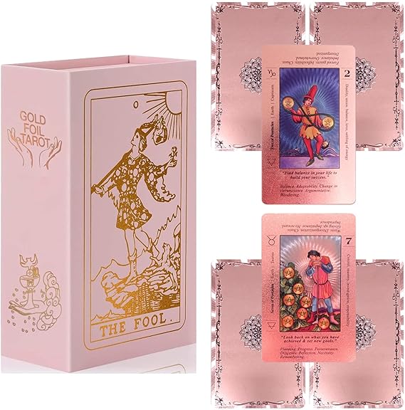 Tarot Deck with Meanings on Them Pink Tarot Guidebook for Beginners