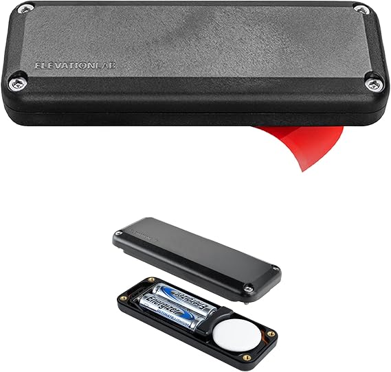 Elevation Lab AirTag 10-Year Extended Battery - Adhesive Mount | Uses AA batteries - 14x more capacity than CR2032, waterproof, CR 2032 battery replacement