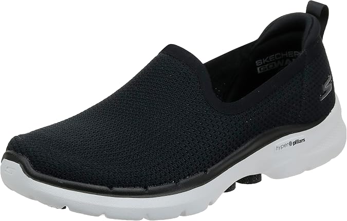 Skechers Womens Go Walk 6 - Clear VirtueSneaker | Walking Shoes
