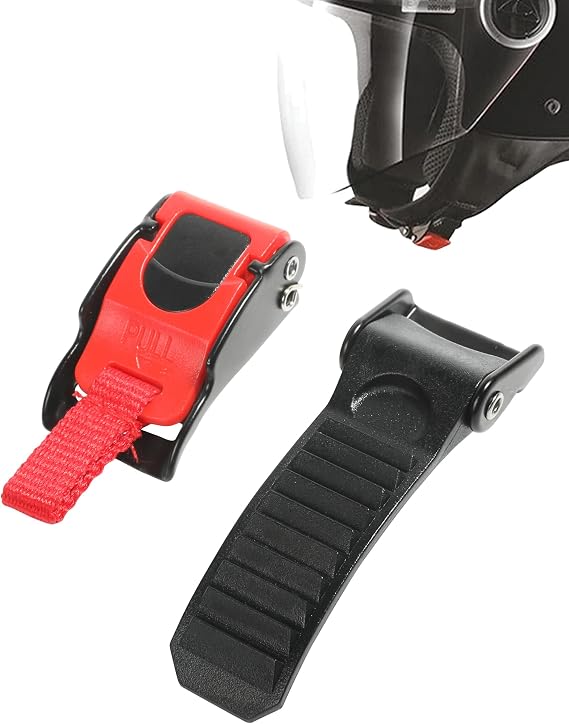 RACOONA Helmet Button Buckle,Motorcycle Helmet Quick Release Buckle Strap Locks,Car Accessories otorcycle Helmet Speed Clip Quick Release Chin Strap Button,Bike Helmet Clip Buckle,Fits for Any Helmet
