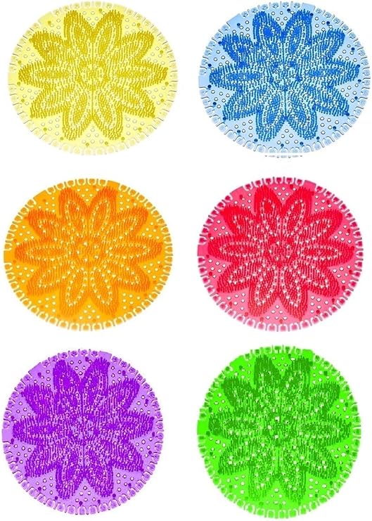 Rulopak Mini Lavabo Pisuvar Süzgeci Koku Giderici 4 Adet (Limon Tutti Frutti Mango Tropikal) 1379