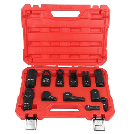 12-Piece Lambda Sensor Key Set 22 mm 27 mm 29 mm 7/8 Inch