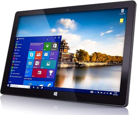 Fusion5 10.1" Windows 11 Tablet PC - FWIN232 Plus Ultra Slim Windows Tablet Computer - Intel N5100 Quad-Core, 8GB RAM, Full HD 10 Inch Display, 5G WiFi, USB 3.0, Micro HDMI, Dual Cameras, Bluetooth