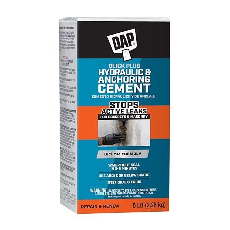 DAP Quick Plug Hydraulic Cement, 5Lb (7079814086)