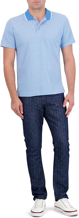 Robert Graham Men's Calmere Short Sleeve Knit Polo Shirt