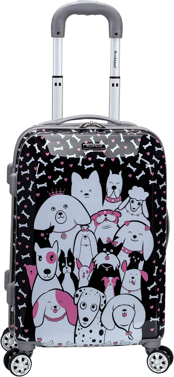Rockland Vision Hardside Spinner Wheel Luggage, Assorted/Multicolor, Carry-On 20"