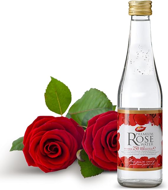Dabur Rose Water - Food Grade Floral Water, Rose Water for Cooking, 250ml
