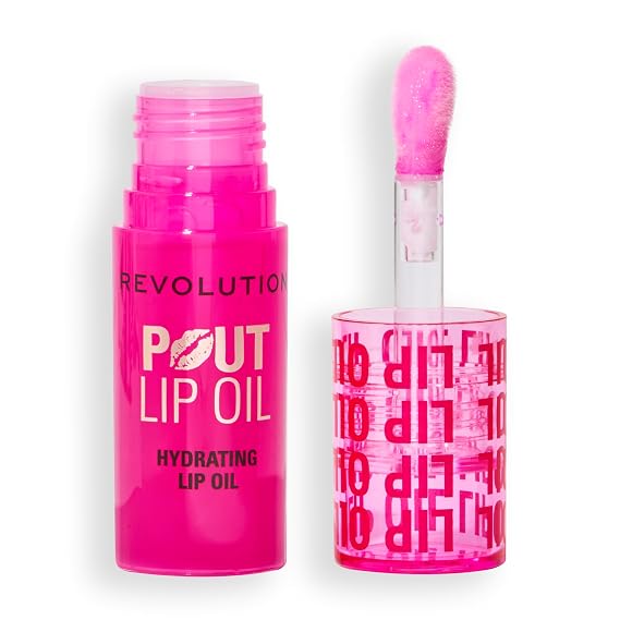 Revolution Pout Lip Oil, Raspberry Pink