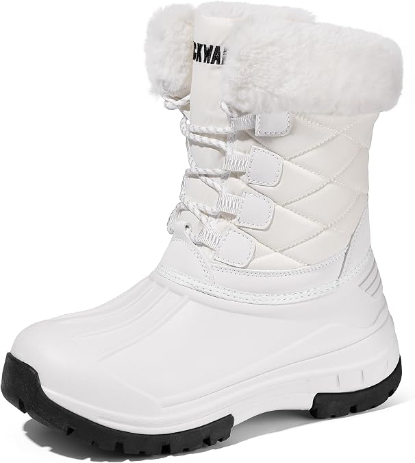 Snow Boots for Women Waterproof Mid Calf Duck Boots
