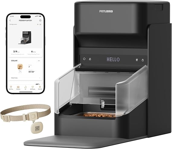 PETLIBRO RFID Automatic Cat Feeder, Selective Feeding for Multi-Cat, Black