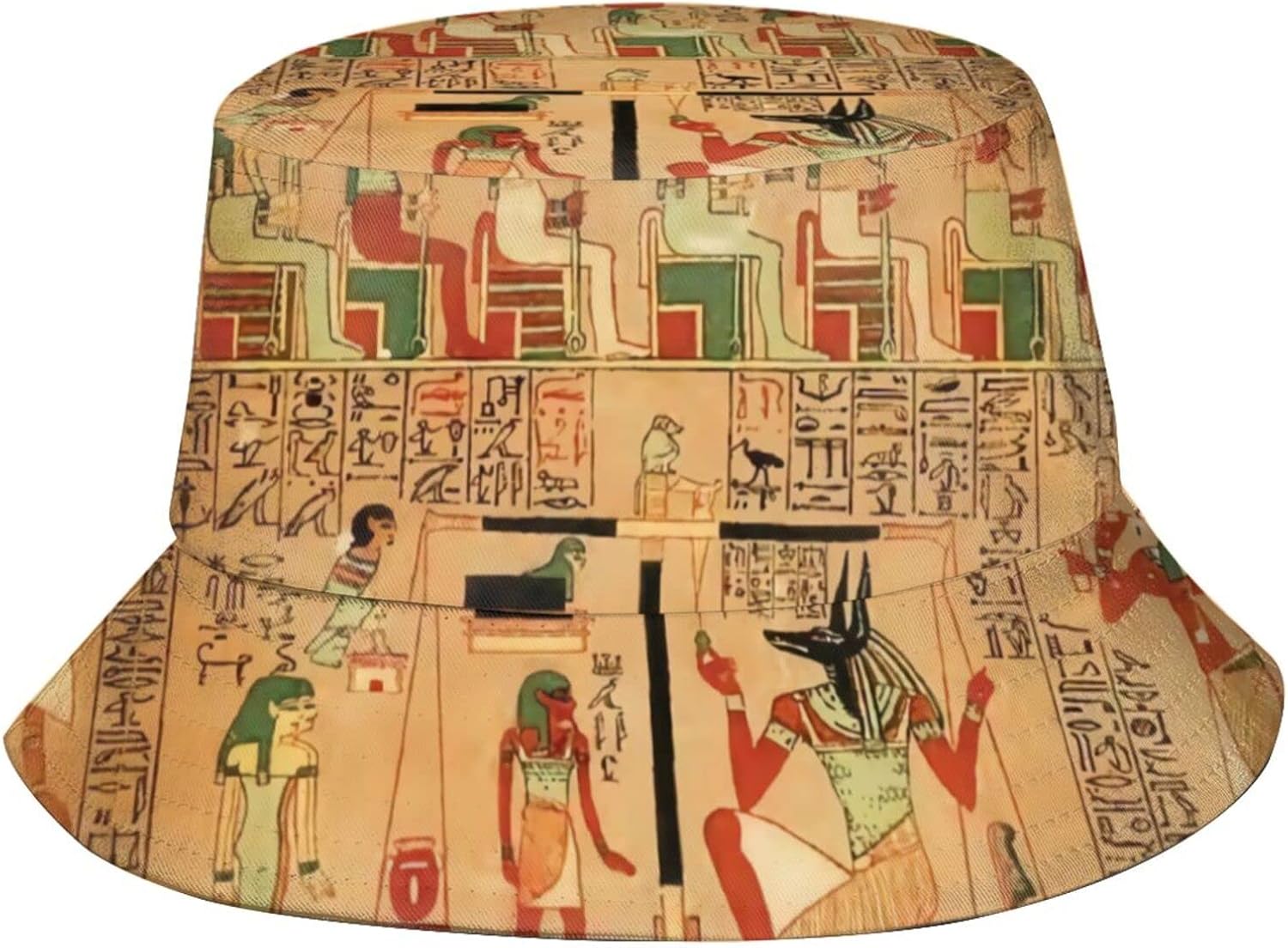 Cute Ancient Egyptian Bucket Hat Egyptian Fisherman Hat Sun Protection Hat for Summer Outdoor Traveling