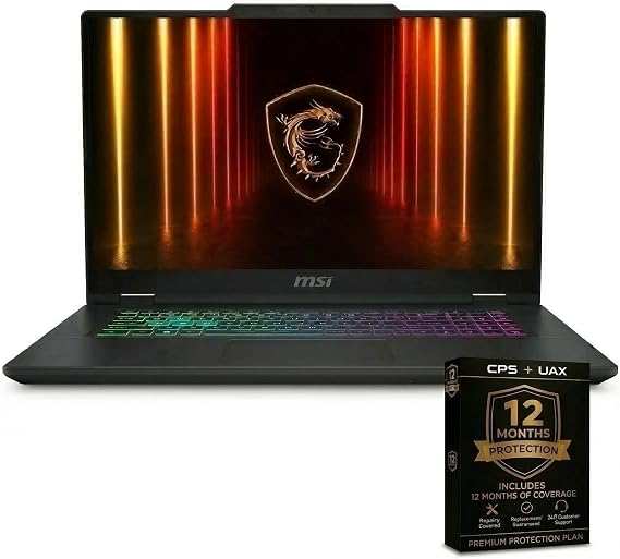 msi 15.6 Inch Cyborg 15 Gaming Laptop Intel Core 7 240H NVIDIA GeForce RTX 5060 32GB RAM 1TB SSD 144Hz FHD Display WiFi 6 Bluetooth Windows 11
