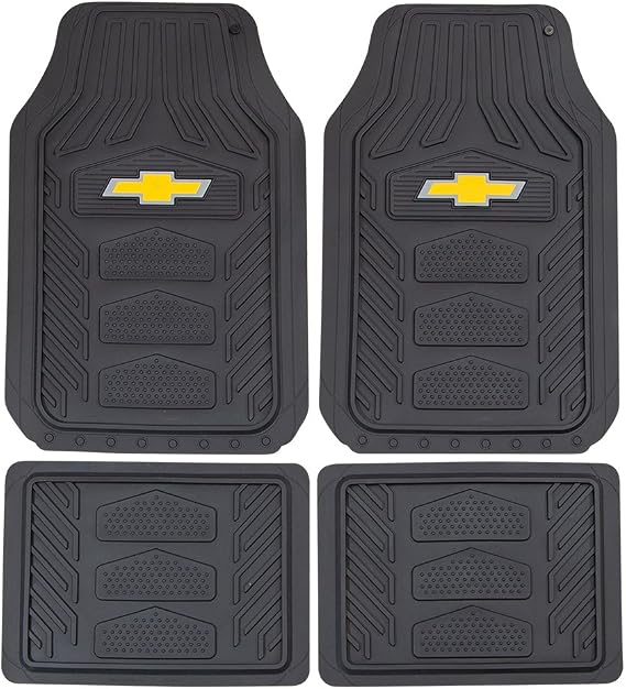 Plasticolor Chevrolet Weatherpro 4 Piece Floor Mats Set, Floor Mats by Plasticolor (001664R03), Black, One Size
