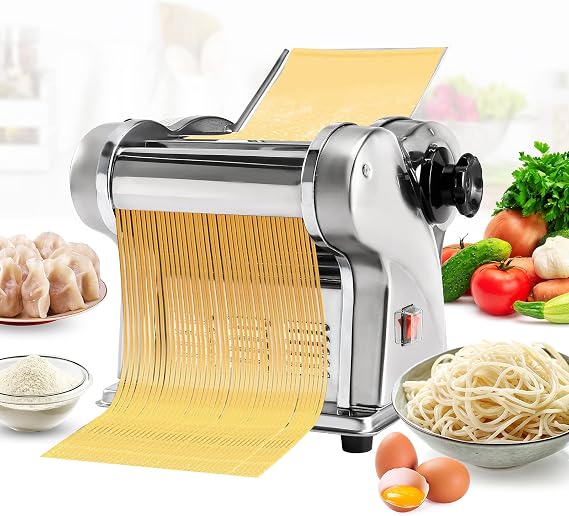 Dyna-Living 135W Electric Pasta Maker Thickness Adjustable Noodle Maker
