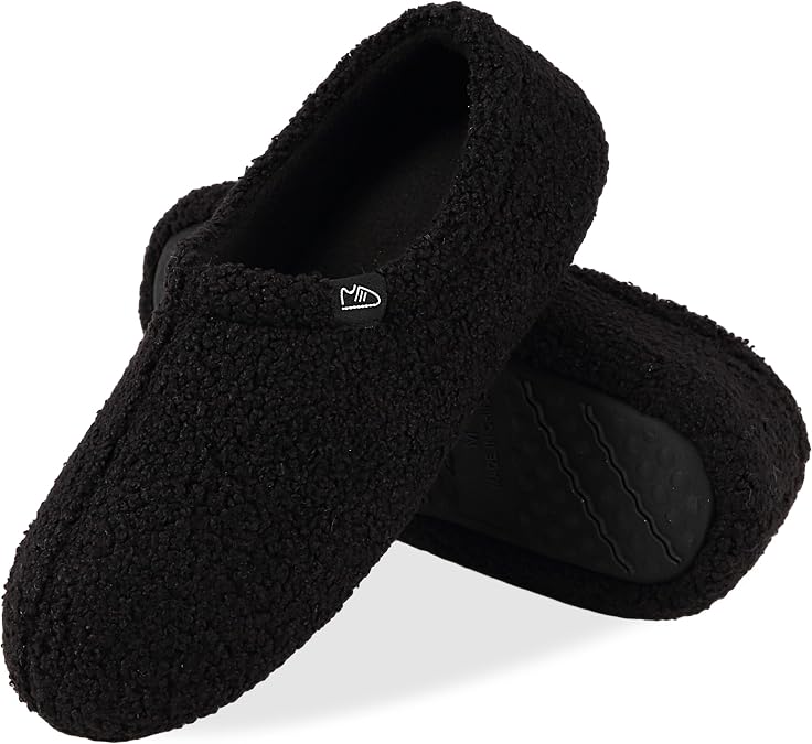 Memory Foam Slippers Indoor Women's Curly Fleece Home Shoes Soft Warm House Slippers