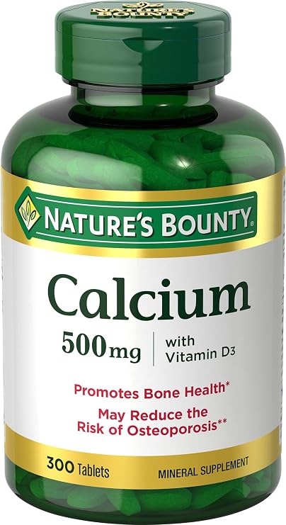 Nature's Bounty Calcium Plus 400 IU Vitamin D3, 300 Tablets