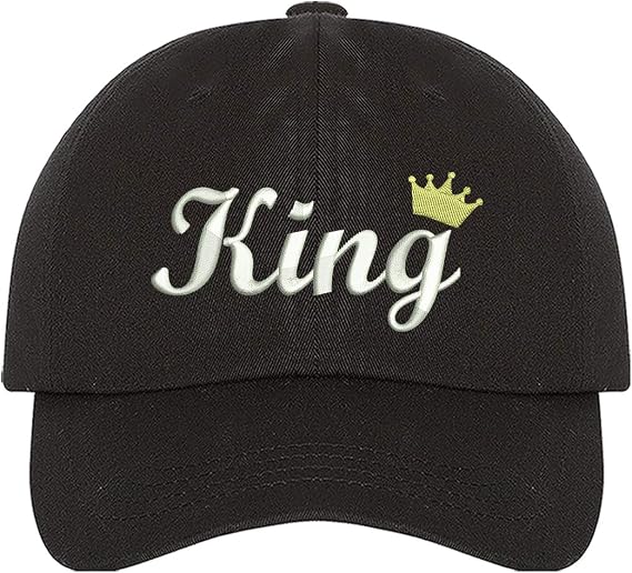 King Dad hat- Black Baseball Cap- Unisex