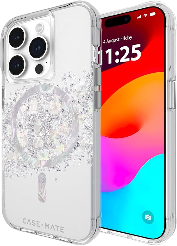 Case-Mate iPhone 15 Pro Case - MagSafe Phone Case - Touch of Pearl