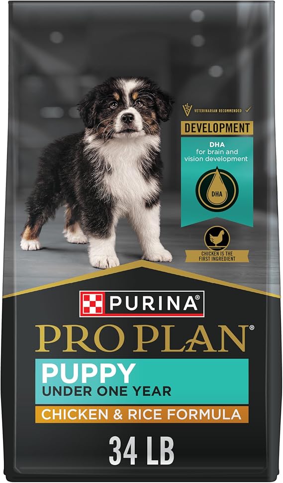 Purina Pro Plan High Protein Dry Puppy Food, Chicken and Rice Formula - 34 lb. Bag