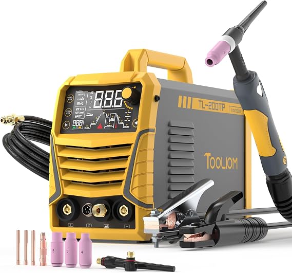TOOLIOM 200A TIG Welder with Pulse, 110V/220V Dual Voltage