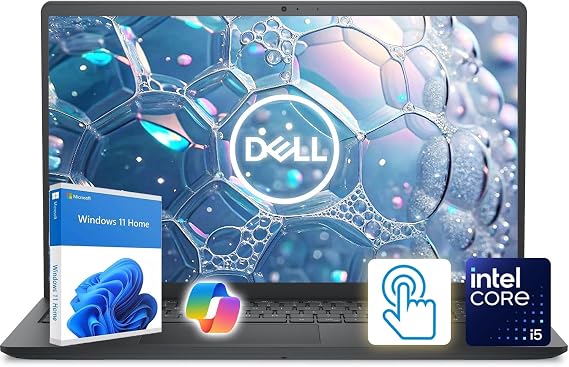 Dell Inspiron 15.6" FHD Touchscreen Laptop | 13th Gen Intel Core i5 | 32GB DDR4 RAM | 512GB PCIe SSD | AI-Enhanced Windows 11 | WI-FI 6 | Long Battery Life for Business