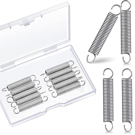 Dunzy 10 Pcs Sp 9600 Extension Spring 1/4" x 1-1/2" x 0.035" with Hooks